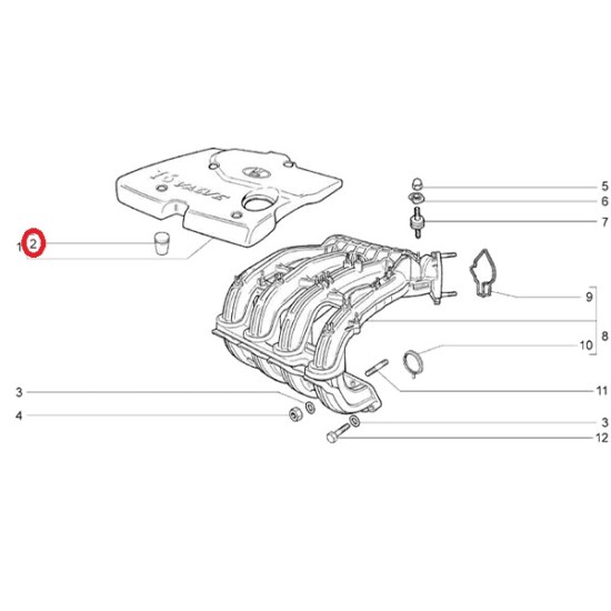 Gumička krytu motora 2112-1008658