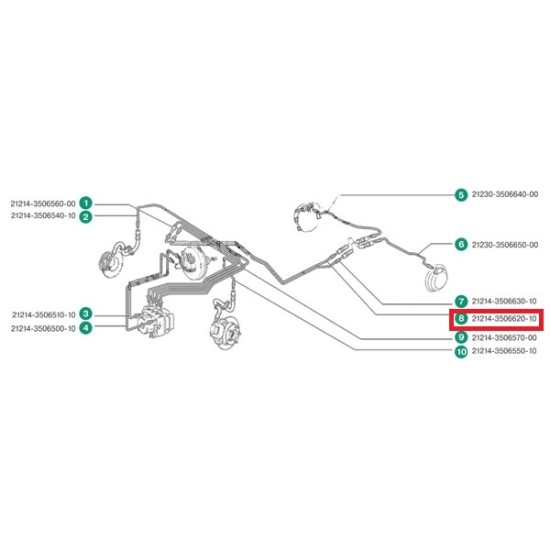 Trúbka ABS AVTOVAZ 21214-3506620-10