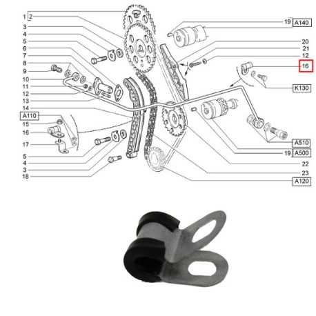 Svorka trubice hydraulického napínača 21214-1006240-30